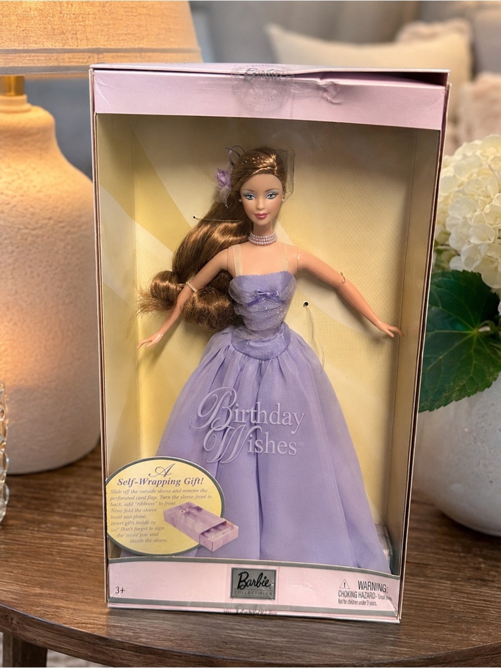 Barbie Birthday Wishes Doll 2003
Collector Edition Lavender Gown NIB